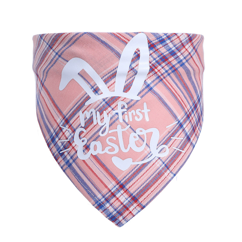 Easter Bunny Pet Triangle Towel Single Layer