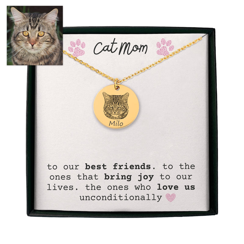 Cat Portrait Necklace