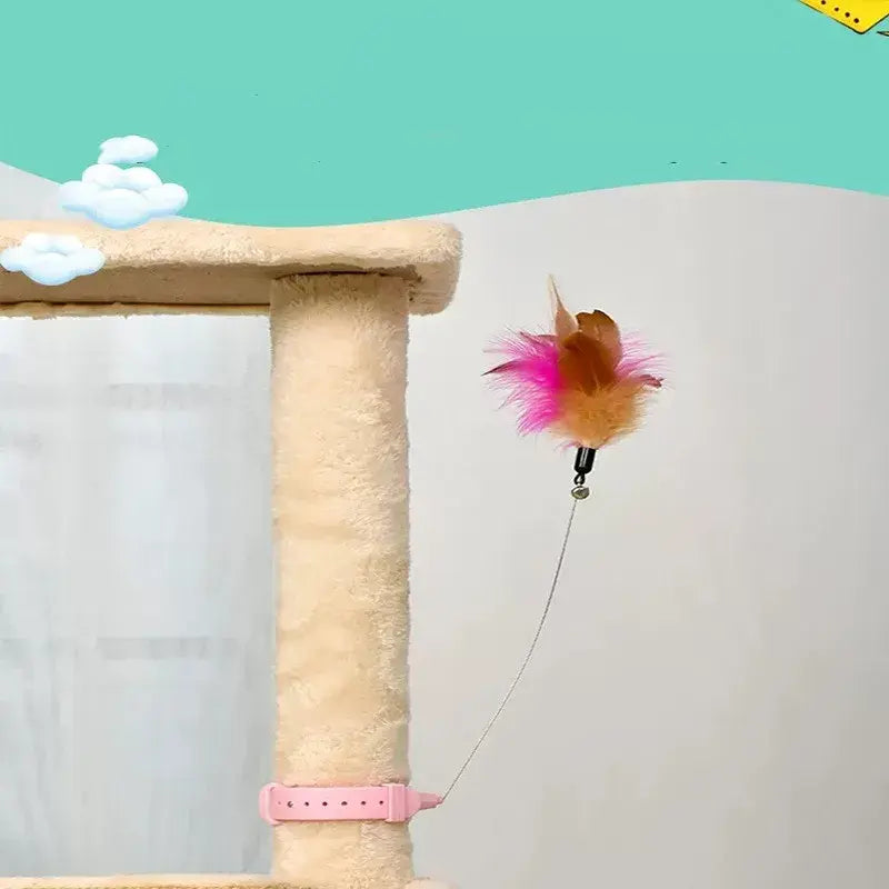 Interactive Cat Toy Teaser Stick